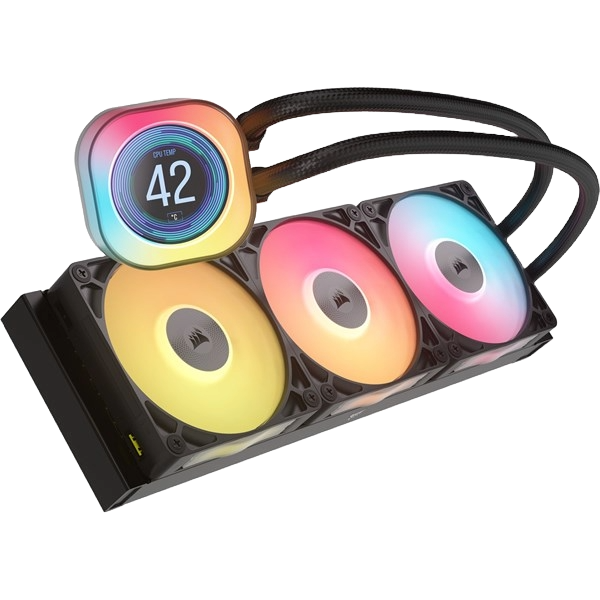 Corsair iCUE LINK TITAN 360 RX LCD 360mm AIO Liquid CPU Cooler in